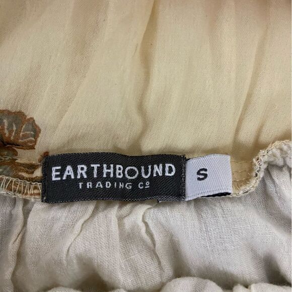 EARTHBOUND Cream and Brown Maxi Skirt - Picture 3 of 13